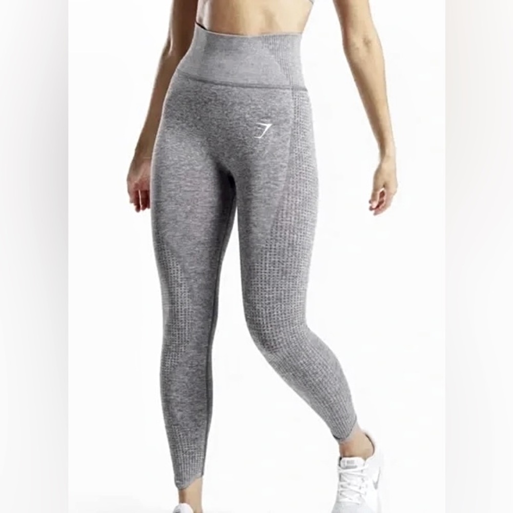 GYMSHARK • Vital Boost Legging • Smokey Grey Marl • XS (NWT)